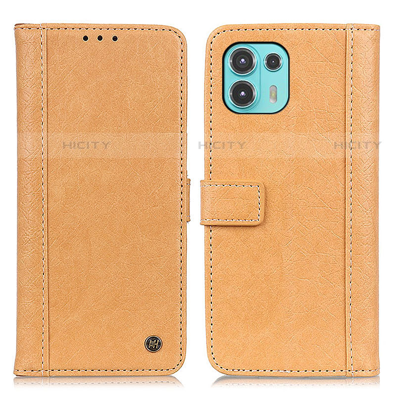 Coque Portefeuille Livre Cuir Etui Clapet M10L pour Motorola Moto Edge 20 Lite 5G Marron Plus