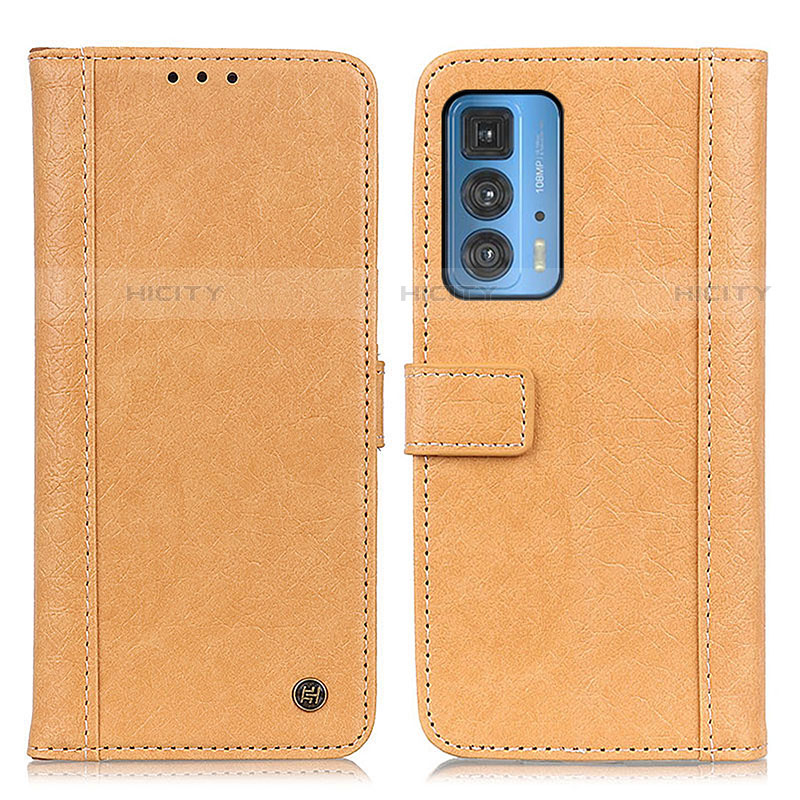 Coque Portefeuille Livre Cuir Etui Clapet M10L pour Motorola Moto Edge 20 Pro 5G Marron Plus