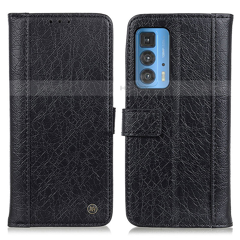 Coque Portefeuille Livre Cuir Etui Clapet M10L pour Motorola Moto Edge 20 Pro 5G Noir Plus