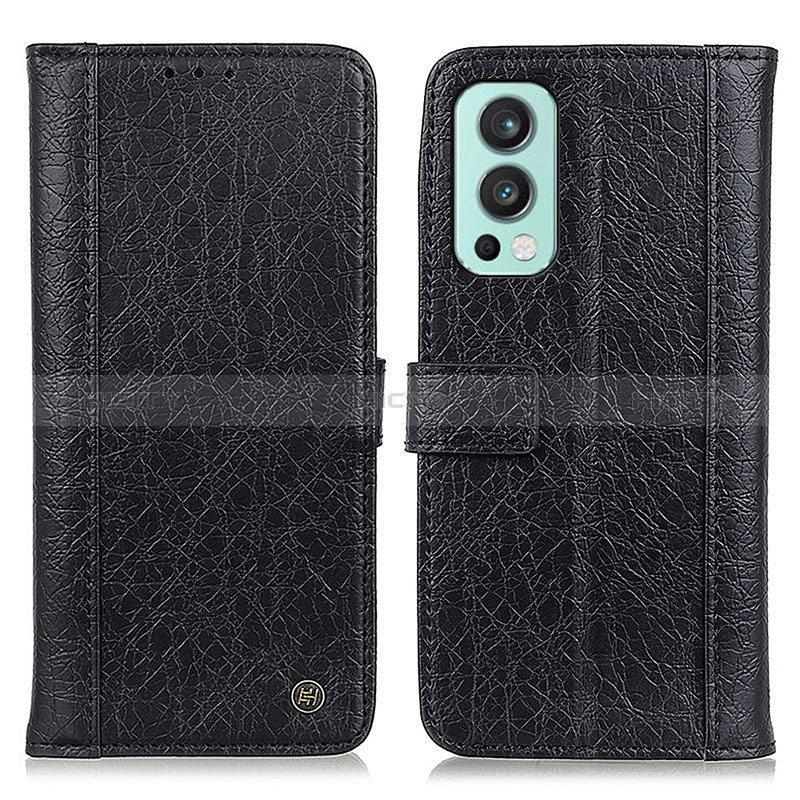 Coque Portefeuille Livre Cuir Etui Clapet M10L pour OnePlus Nord 2 5G Noir Plus