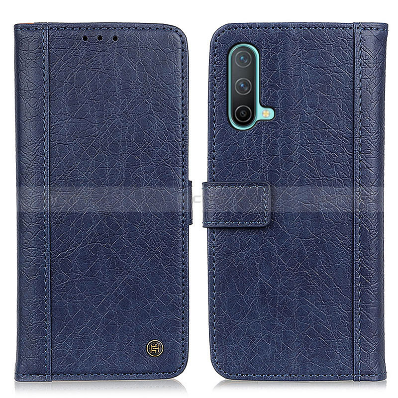 Coque Portefeuille Livre Cuir Etui Clapet M10L pour OnePlus Nord CE 5G Bleu Plus