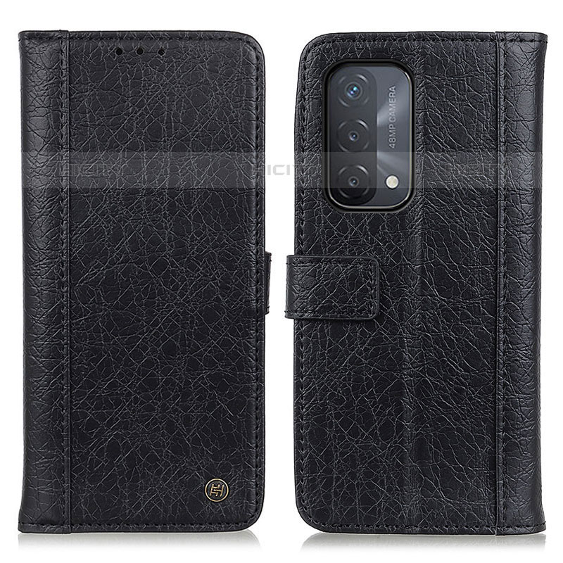 Coque Portefeuille Livre Cuir Etui Clapet M10L pour Oppo A93 5G Noir Plus