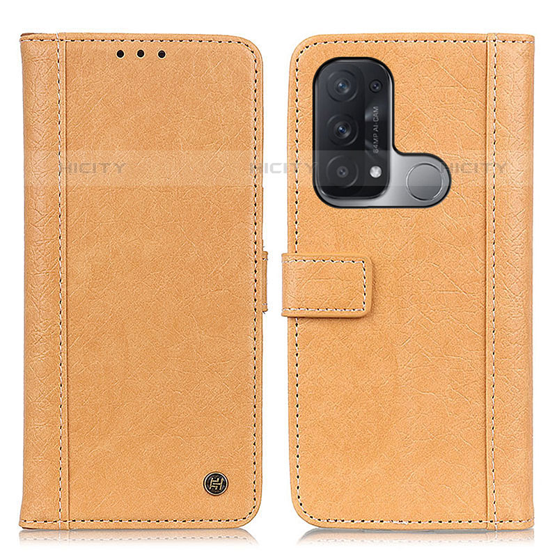 Coque Portefeuille Livre Cuir Etui Clapet M10L pour Oppo Reno5 A Kaki Plus