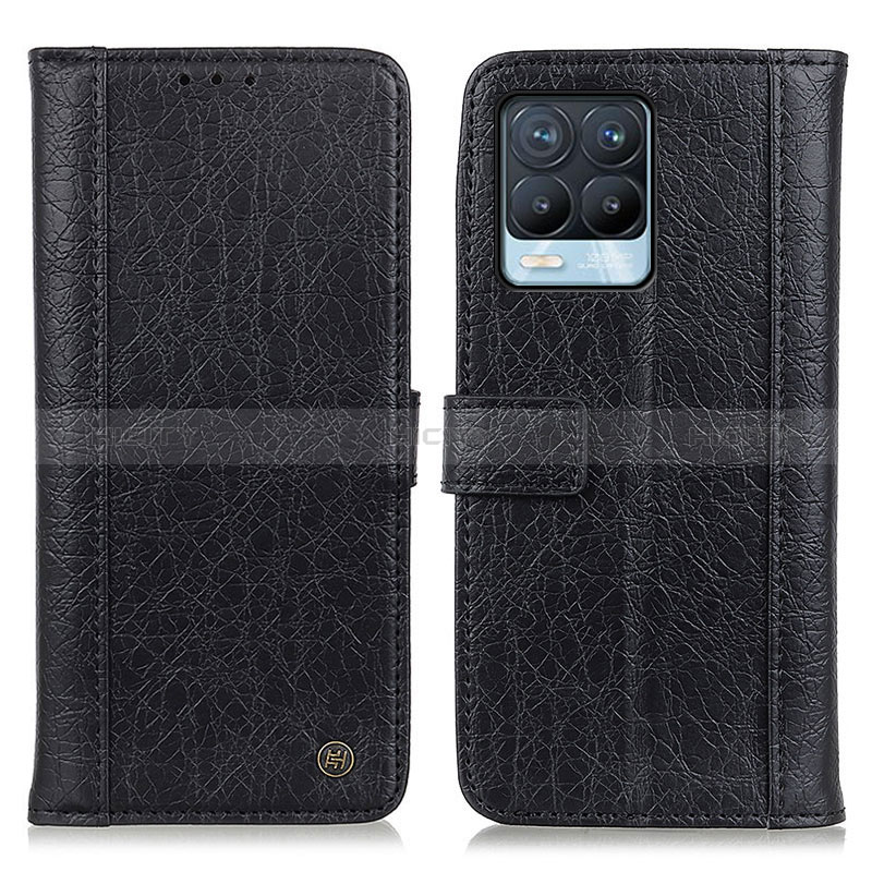 Coque Portefeuille Livre Cuir Etui Clapet M10L pour Realme 8 Pro Noir Plus