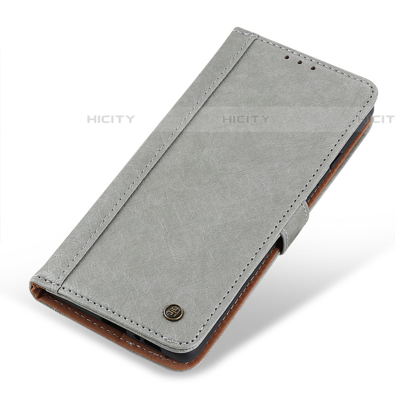 Coque Portefeuille Livre Cuir Etui Clapet M10L pour Samsung Galaxy A52 4G Gris Plus