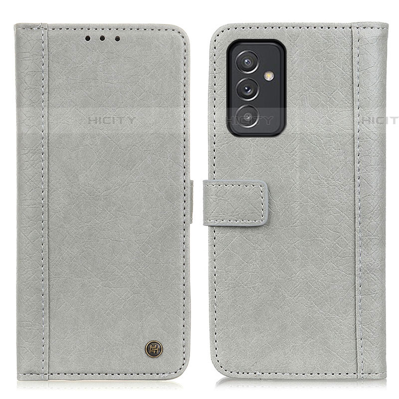 Coque Portefeuille Livre Cuir Etui Clapet M10L pour Samsung Galaxy A82 5G Gris Plus