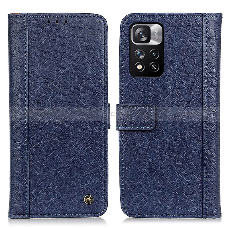 Coque Portefeuille Livre Cuir Etui Clapet M10L pour Xiaomi Mi 11i 5G (2022) Bleu Plus