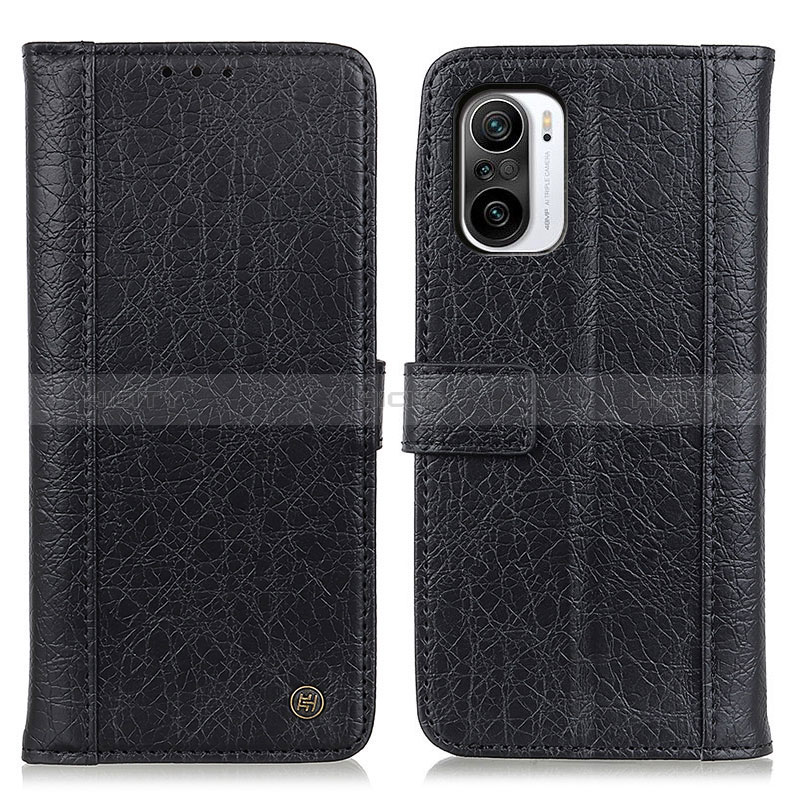 Coque Portefeuille Livre Cuir Etui Clapet M10L pour Xiaomi Poco F3 5G Noir Plus