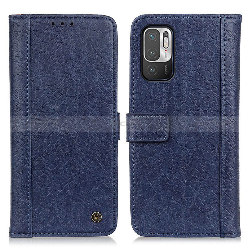 Coque Portefeuille Livre Cuir Etui Clapet M10L pour Xiaomi POCO M3 Pro 5G Bleu Plus