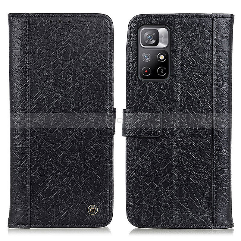 Coque Portefeuille Livre Cuir Etui Clapet M10L pour Xiaomi Poco M4 Pro 5G Noir Plus