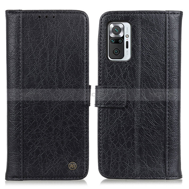 Coque Portefeuille Livre Cuir Etui Clapet M10L pour Xiaomi Redmi Note 10 Pro Max Noir Plus