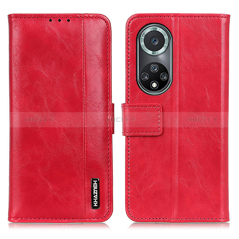 Coque Portefeuille Livre Cuir Etui Clapet M11L pour Huawei Honor 50 Pro 5G Rouge Plus