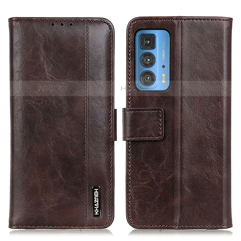 Coque Portefeuille Livre Cuir Etui Clapet M11L pour Motorola Moto Edge 20 Pro 5G Marron Plus