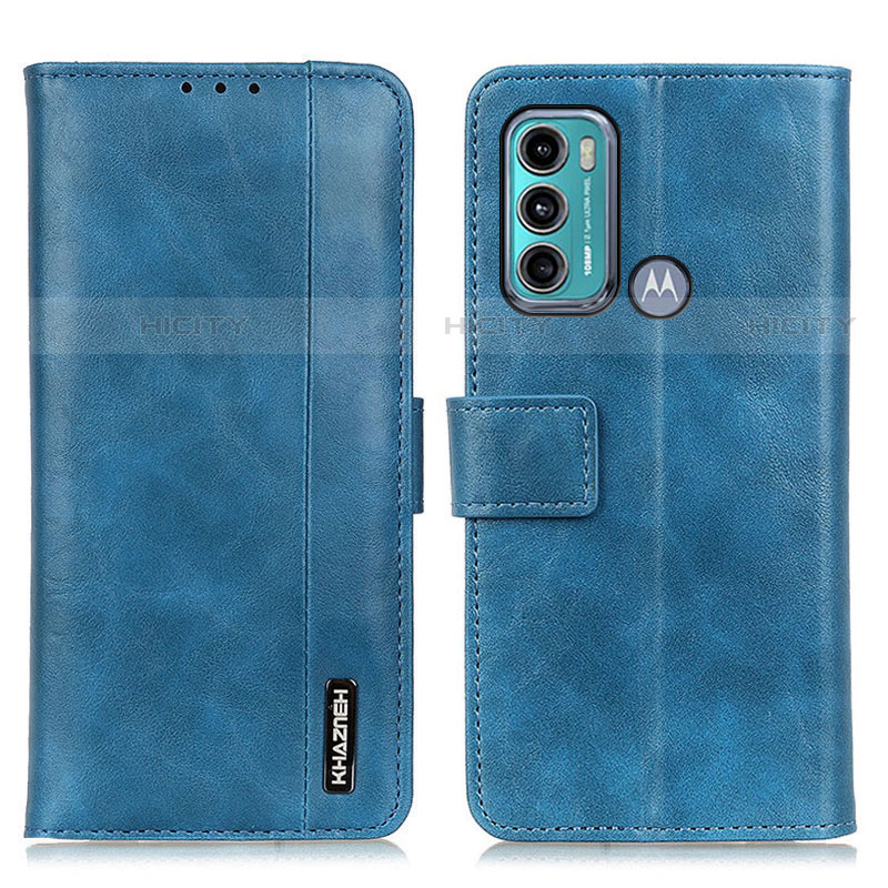 Coque Portefeuille Livre Cuir Etui Clapet M11L pour Motorola Moto G60 Bleu Plus