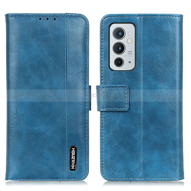 Coque Portefeuille Livre Cuir Etui Clapet M11L pour OnePlus 9RT 5G Bleu Plus