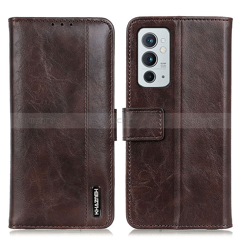 Coque Portefeuille Livre Cuir Etui Clapet M11L pour OnePlus 9RT 5G Marron Plus