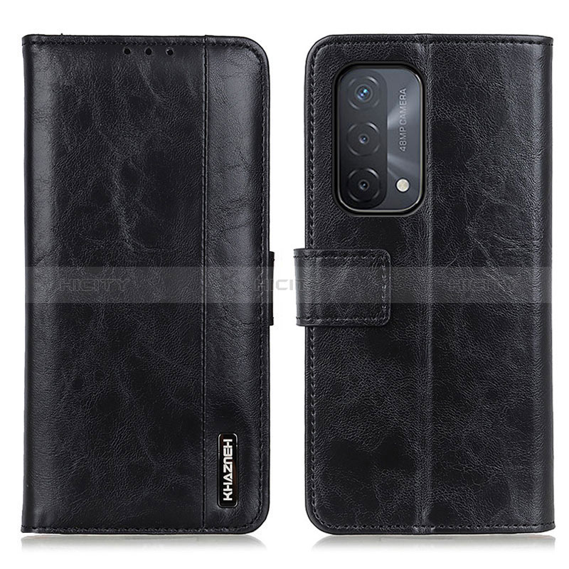 Coque Portefeuille Livre Cuir Etui Clapet M11L pour Oppo A54 5G Noir Plus