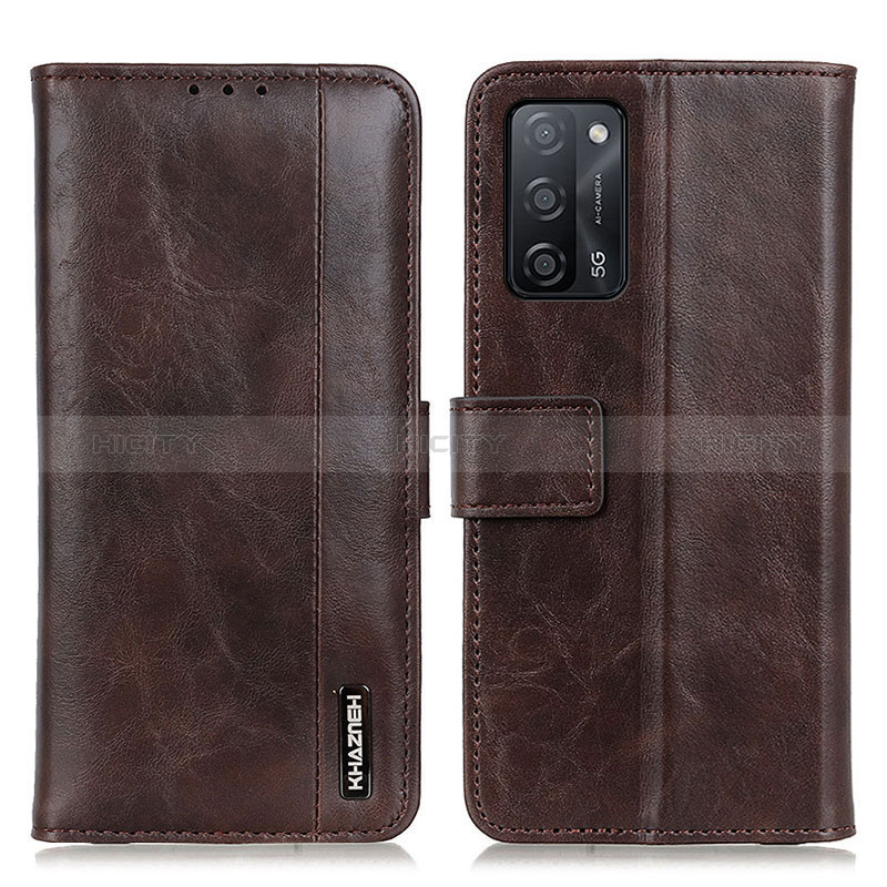 Coque Portefeuille Livre Cuir Etui Clapet M11L pour Oppo A56 5G Marron Plus