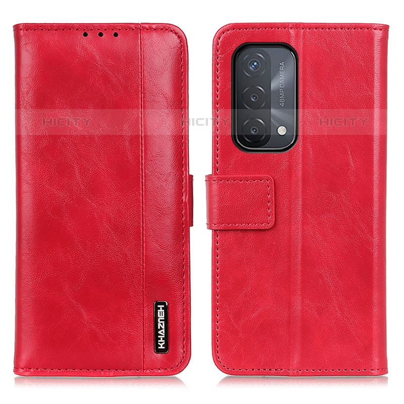 Coque Portefeuille Livre Cuir Etui Clapet M11L pour Oppo A93 5G Rouge Plus