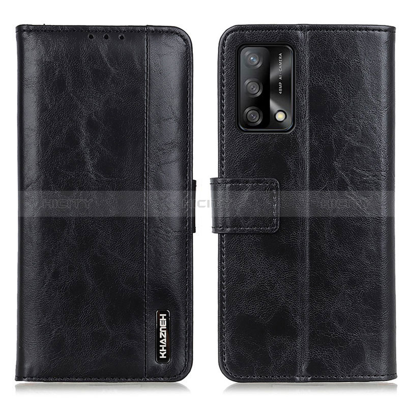 Coque Portefeuille Livre Cuir Etui Clapet M11L pour Oppo F19s Noir Plus