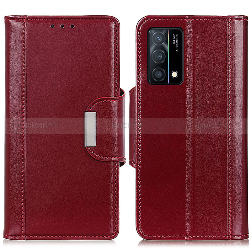 Coque Portefeuille Livre Cuir Etui Clapet M11L pour Oppo K9 5G Rouge Plus