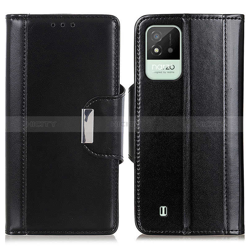 Coque Portefeuille Livre Cuir Etui Clapet M11L pour Realme C11 (2021) Noir Plus