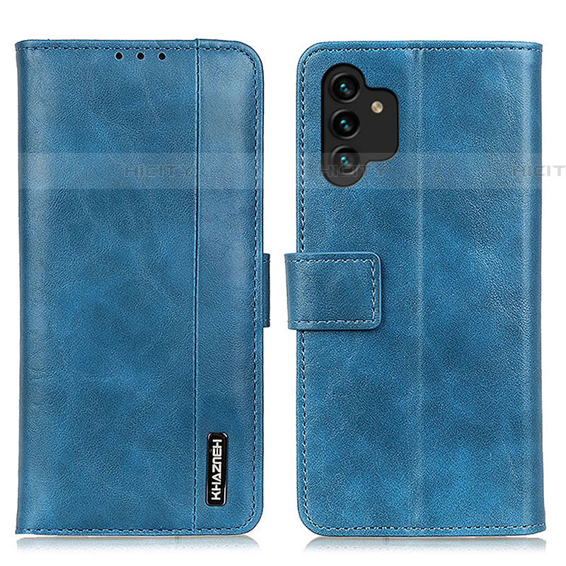 Coque Portefeuille Livre Cuir Etui Clapet M11L pour Samsung Galaxy A04s Bleu Plus