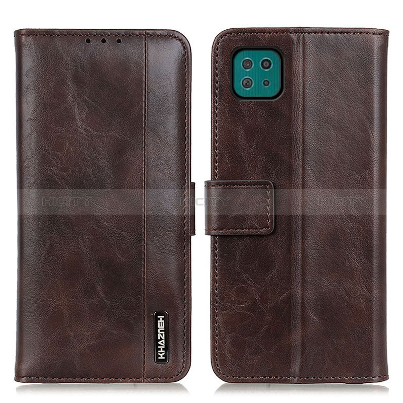 Coque Portefeuille Livre Cuir Etui Clapet M11L pour Samsung Galaxy A22s 5G Marron Plus