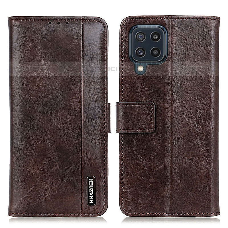 Coque Portefeuille Livre Cuir Etui Clapet M11L pour Samsung Galaxy M32 4G Marron Plus