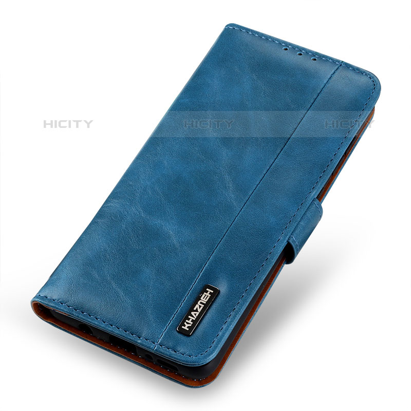 Coque Portefeuille Livre Cuir Etui Clapet M11L pour Samsung Galaxy M32 5G Bleu Plus