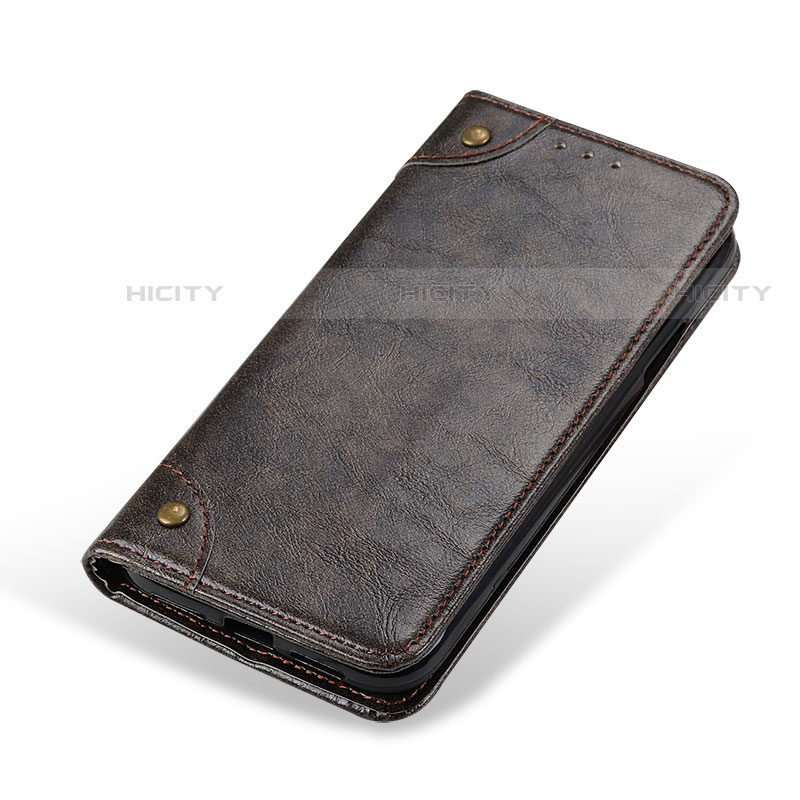 Coque Portefeuille Livre Cuir Etui Clapet M11L pour Samsung Galaxy S21 Ultra 5G Bronze Plus