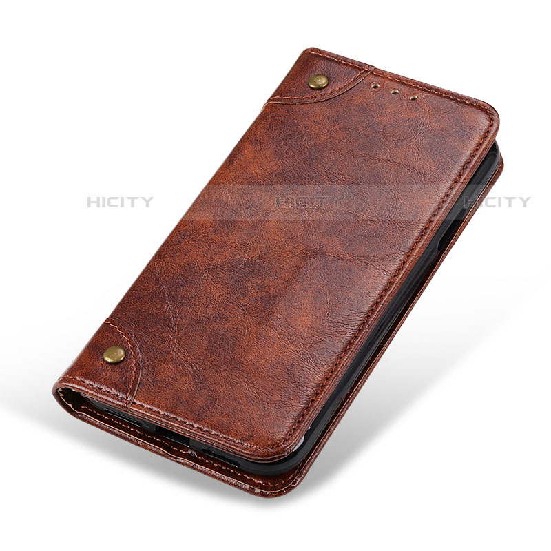 Coque Portefeuille Livre Cuir Etui Clapet M11L pour Samsung Galaxy S21 Ultra 5G Marron Plus