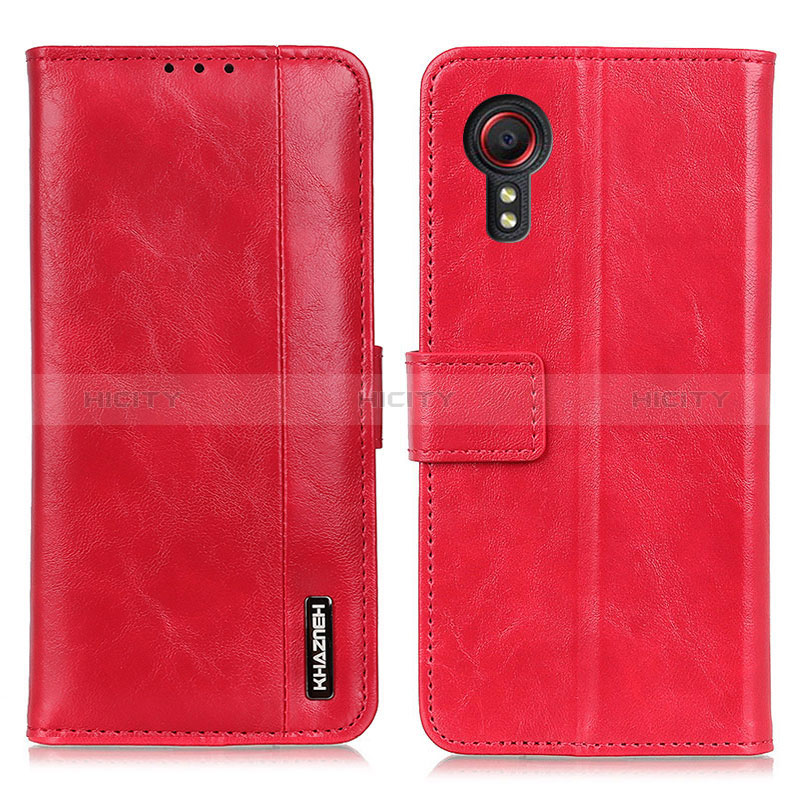 Coque Portefeuille Livre Cuir Etui Clapet M11L pour Samsung Galaxy XCover 5 SM-G525F Rouge Plus