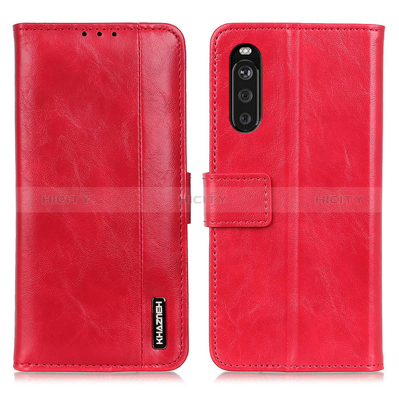 Coque Portefeuille Livre Cuir Etui Clapet M11L pour Sony Xperia 10 III Lite Rouge Plus