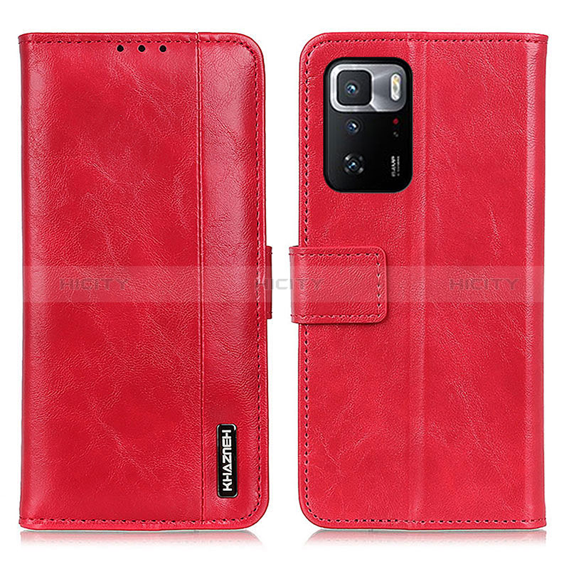 Coque Portefeuille Livre Cuir Etui Clapet M11L pour Xiaomi Poco X3 GT 5G Rouge Plus