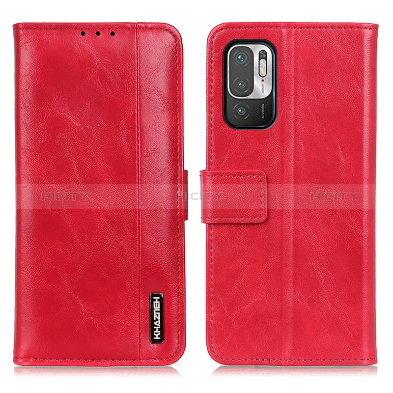 Coque Portefeuille Livre Cuir Etui Clapet M11L pour Xiaomi Redmi Note 10 5G Rouge Plus