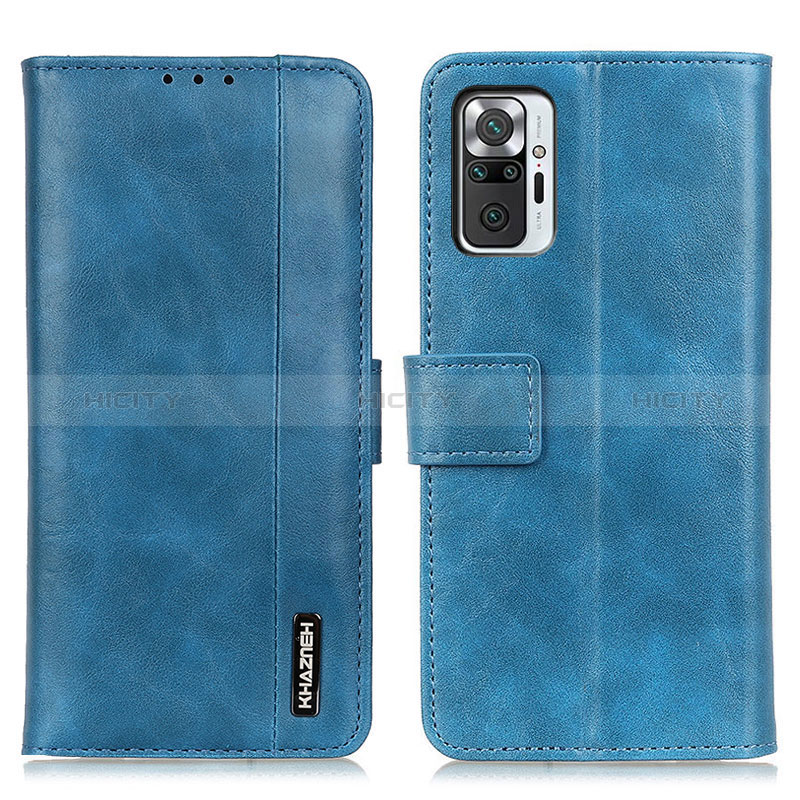 Coque Portefeuille Livre Cuir Etui Clapet M11L pour Xiaomi Redmi Note 10 Pro 4G Bleu Plus