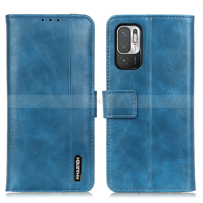 Coque Portefeuille Livre Cuir Etui Clapet M11L pour Xiaomi Redmi Note 10T 5G Bleu Plus