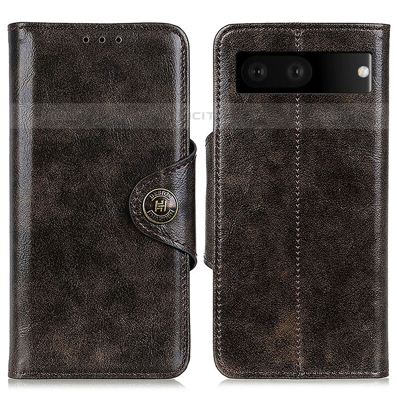 Coque Portefeuille Livre Cuir Etui Clapet M12L pour Google Pixel 7 5G Bronze Plus