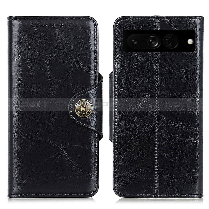 Coque Portefeuille Livre Cuir Etui Clapet M12L pour Google Pixel 7 Pro 5G Noir Plus