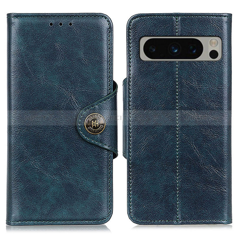 Coque Portefeuille Livre Cuir Etui Clapet M12L pour Google Pixel 8 Pro 5G Bleu Plus