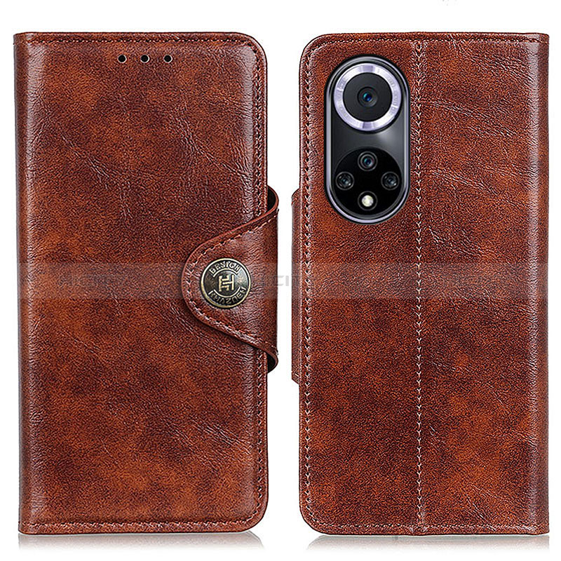 Coque Portefeuille Livre Cuir Etui Clapet M12L pour Huawei Honor 50 5G Marron Plus