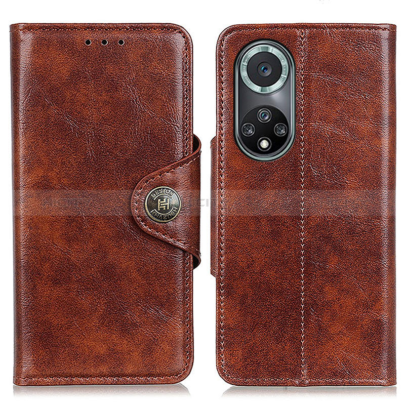 Coque Portefeuille Livre Cuir Etui Clapet M12L pour Huawei Honor 50 Pro 5G Marron Plus