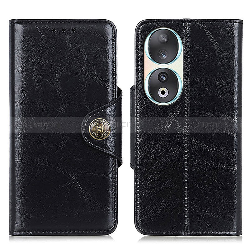 Coque Portefeuille Livre Cuir Etui Clapet M12L pour Huawei Honor 90 5G Noir Plus