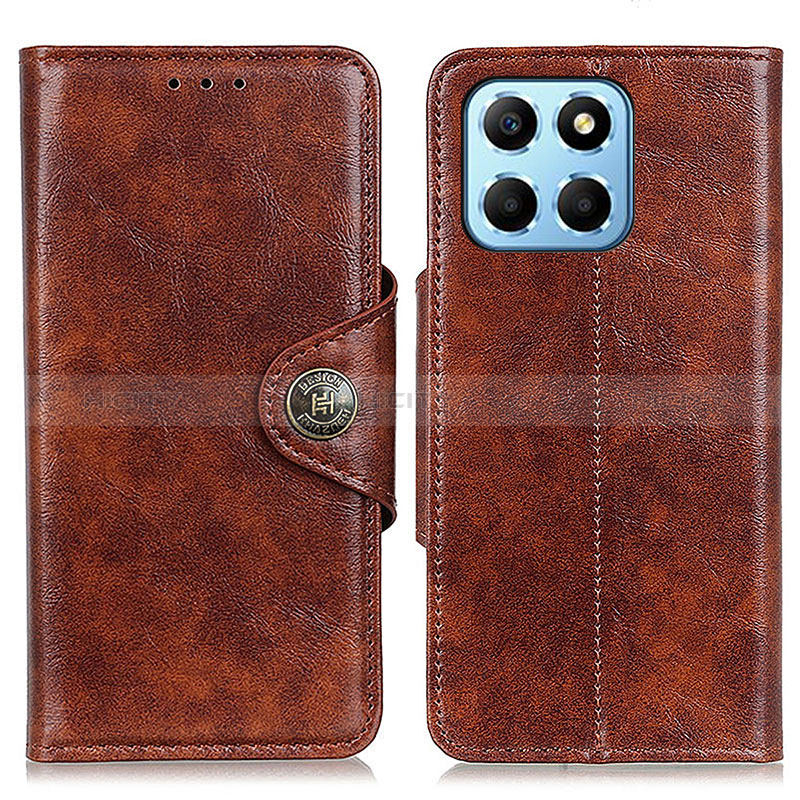 Coque Portefeuille Livre Cuir Etui Clapet M12L pour Huawei Honor X6 5G Marron Plus