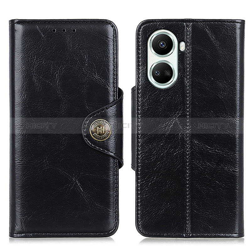 Coque Portefeuille Livre Cuir Etui Clapet M12L pour Huawei Nova 10 SE Noir Plus