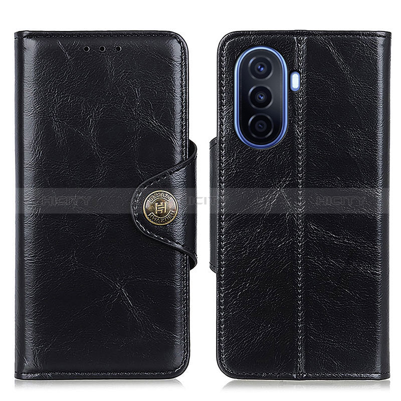 Coque Portefeuille Livre Cuir Etui Clapet M12L pour Huawei Nova Y71 Noir Plus