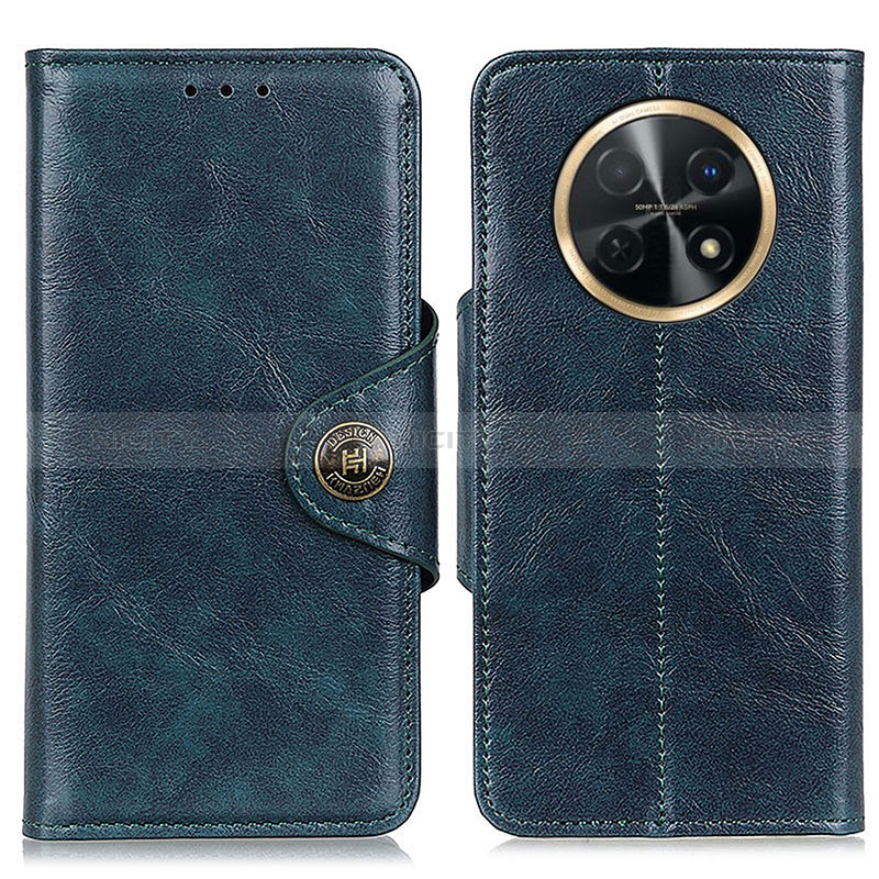 Coque Portefeuille Livre Cuir Etui Clapet M12L pour Huawei Nova Y91 Bleu Plus