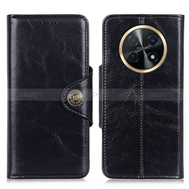 Coque Portefeuille Livre Cuir Etui Clapet M12L pour Huawei Nova Y91 Noir Plus