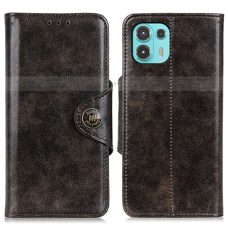 Coque Portefeuille Livre Cuir Etui Clapet M12L pour Motorola Moto Edge 20 Lite 5G Bronze Plus